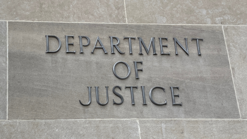 Department of Justice Sign