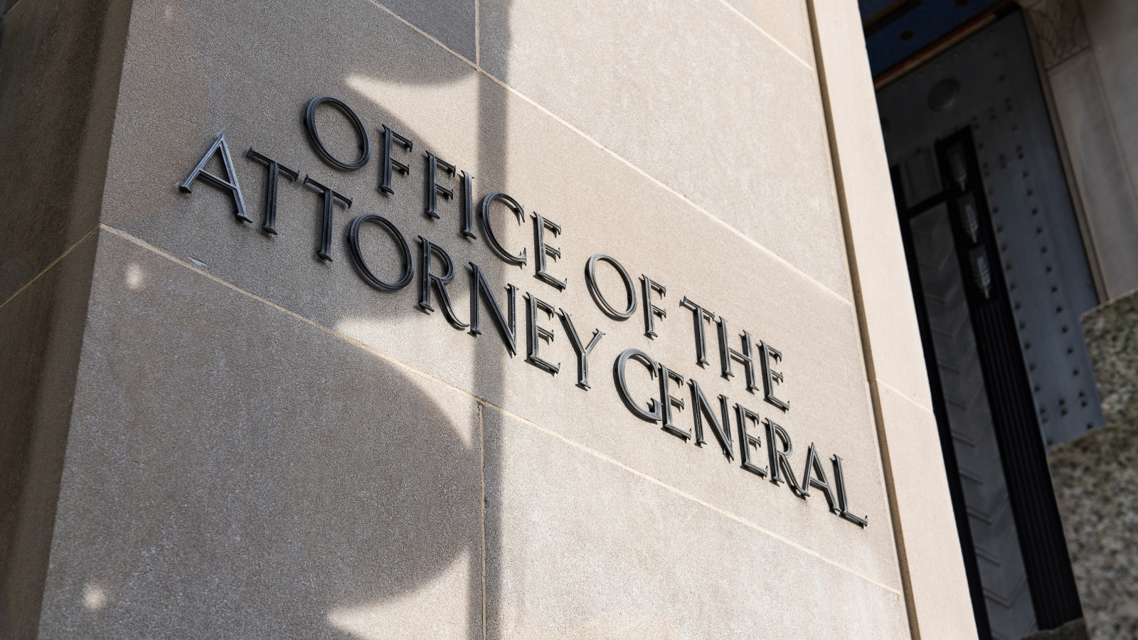 Office of the Attorney General sign.