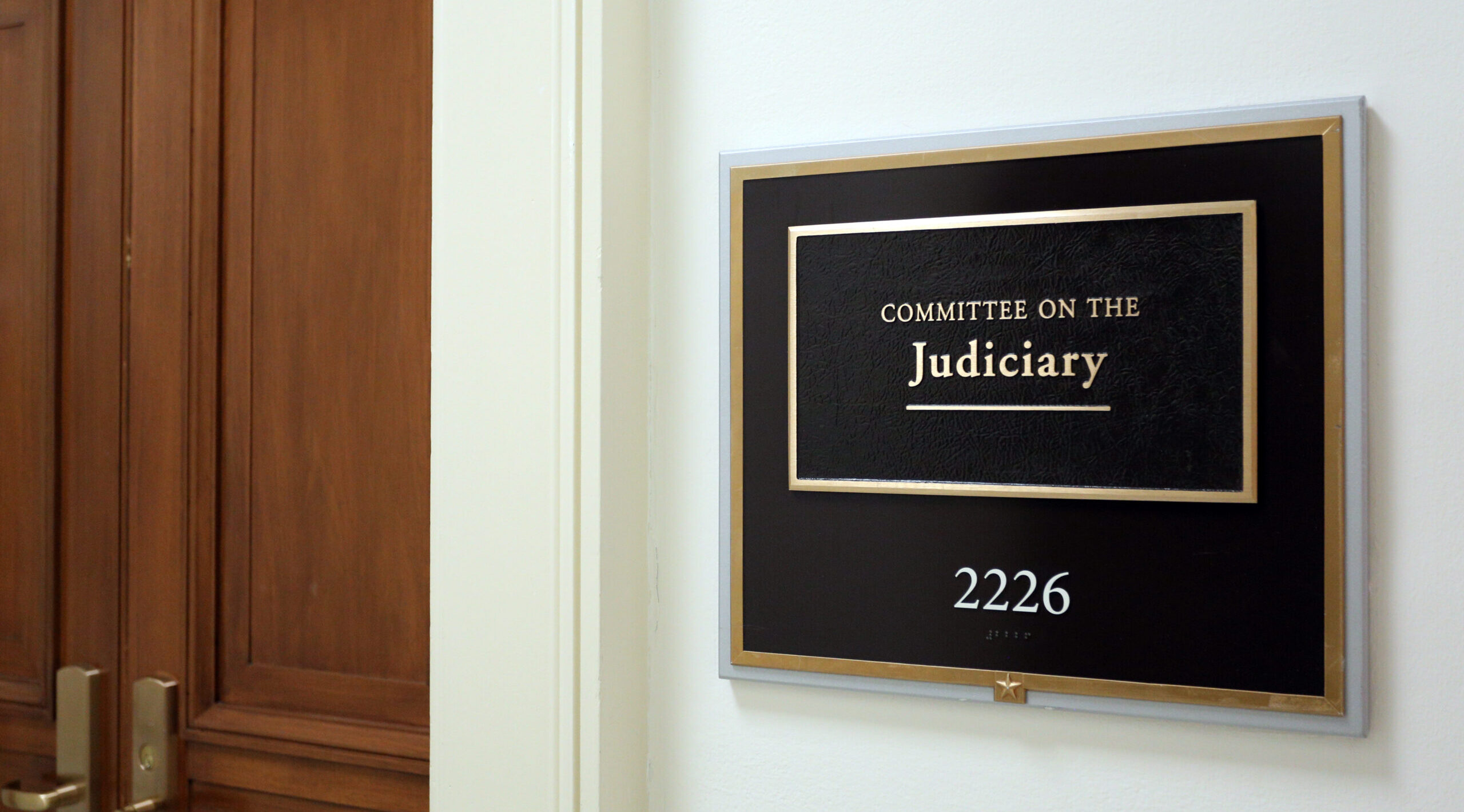 Outside of Judiciary Committee Hearing Room.