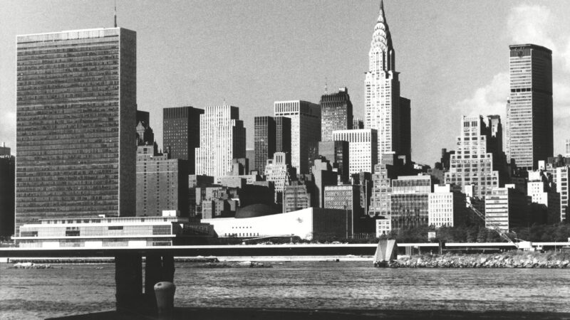 New York City Skyline in the 1960s.
