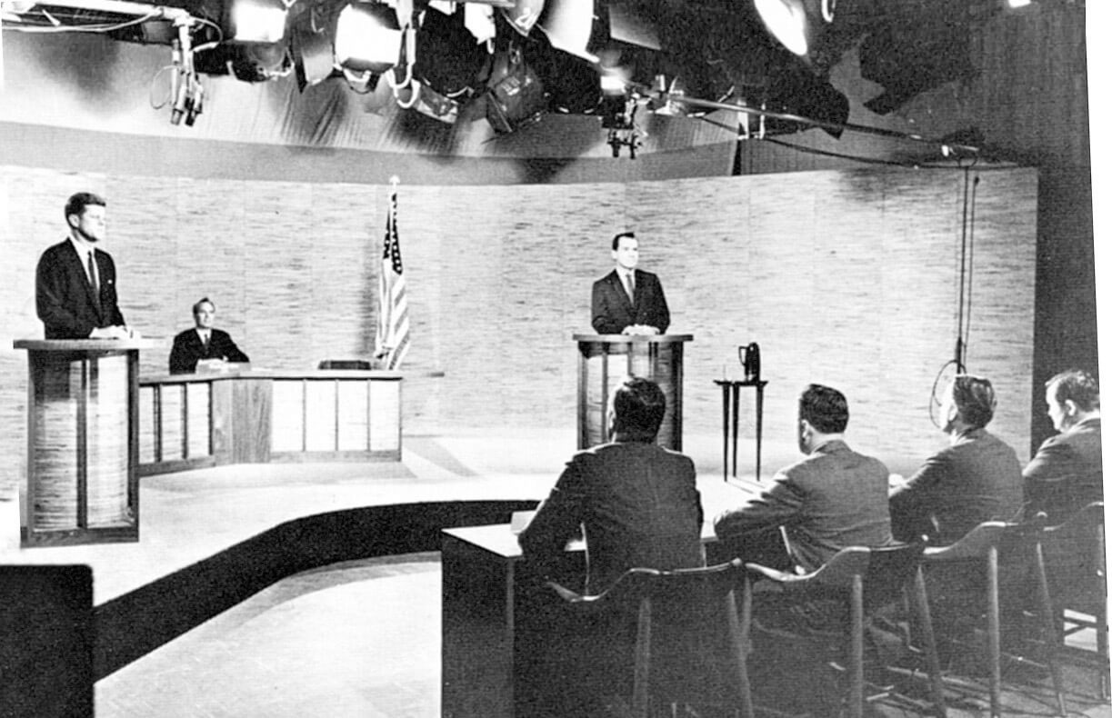 Still from JFK Nixon debate in 1960.