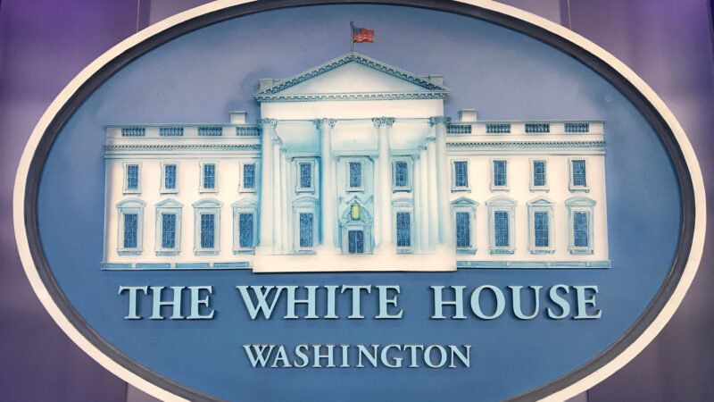 A White House Sign