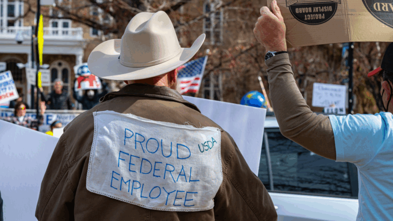 Federal Employee at a Protest