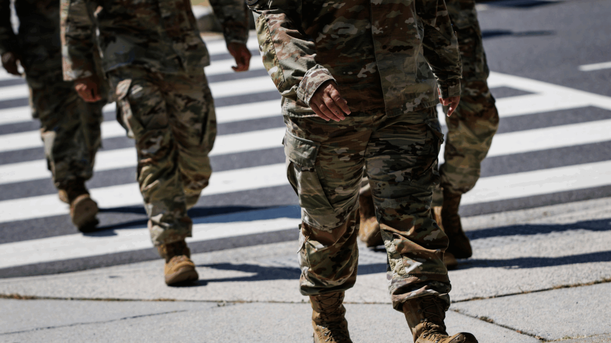 National Guard troops being deployed in DC.
