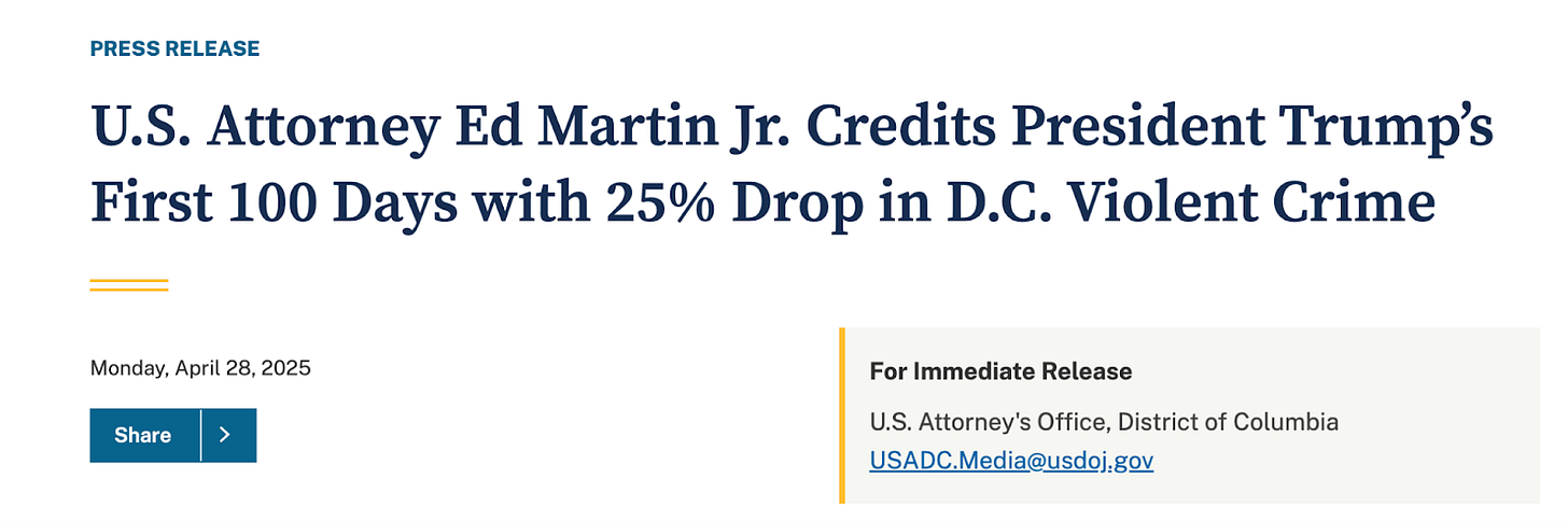 A press release headline about Ed Martin