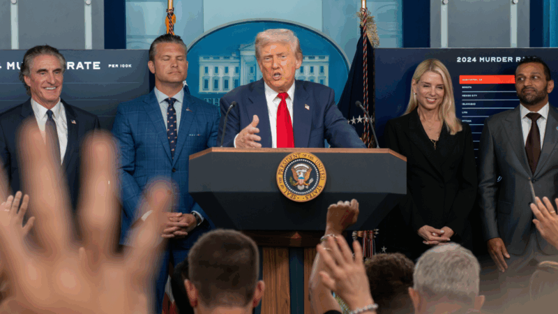 Donald Trump and members of his cabinet.