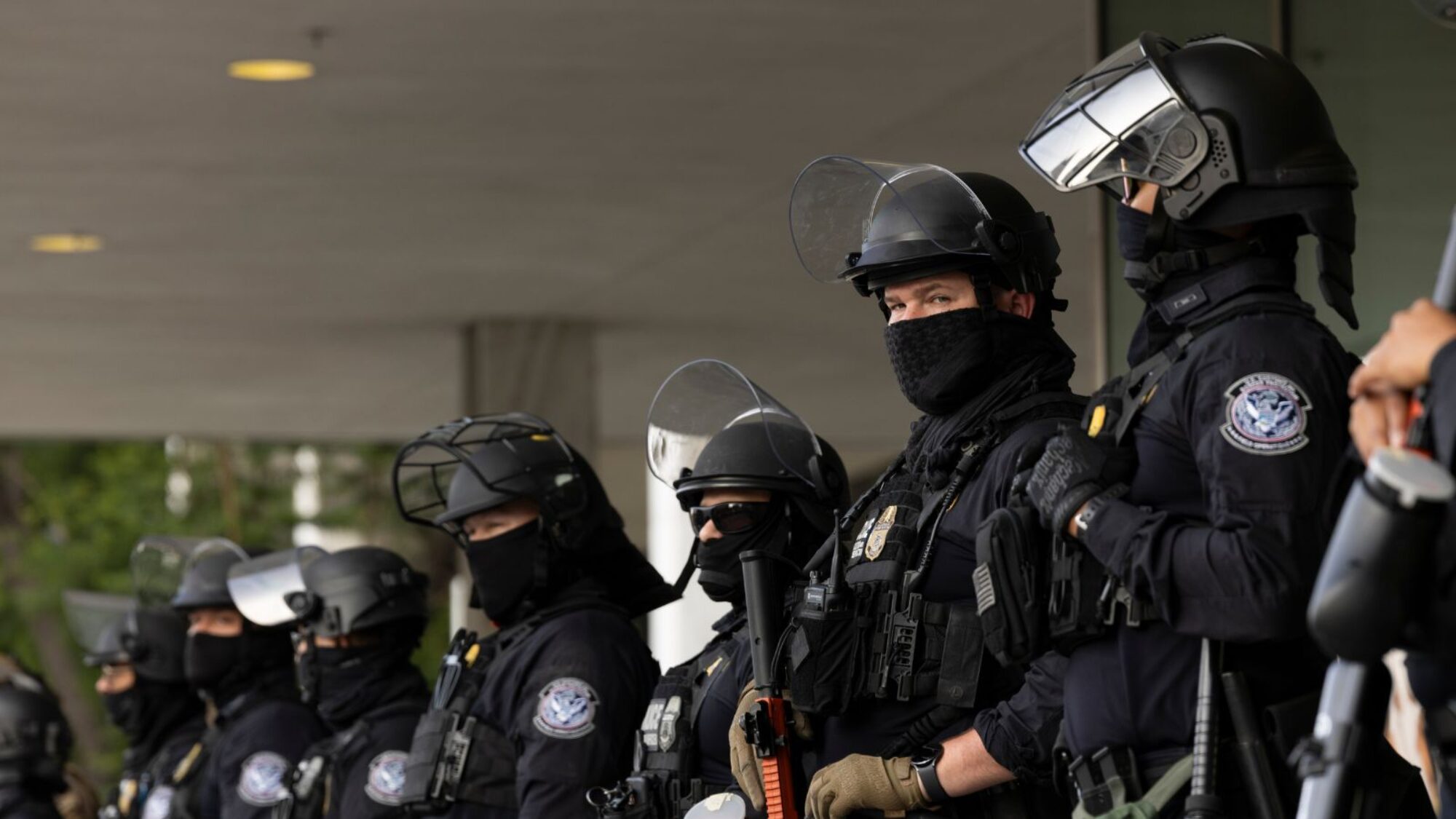 ICE agents in Los Angeles.