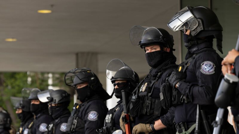 ICE agents in Los Angeles.