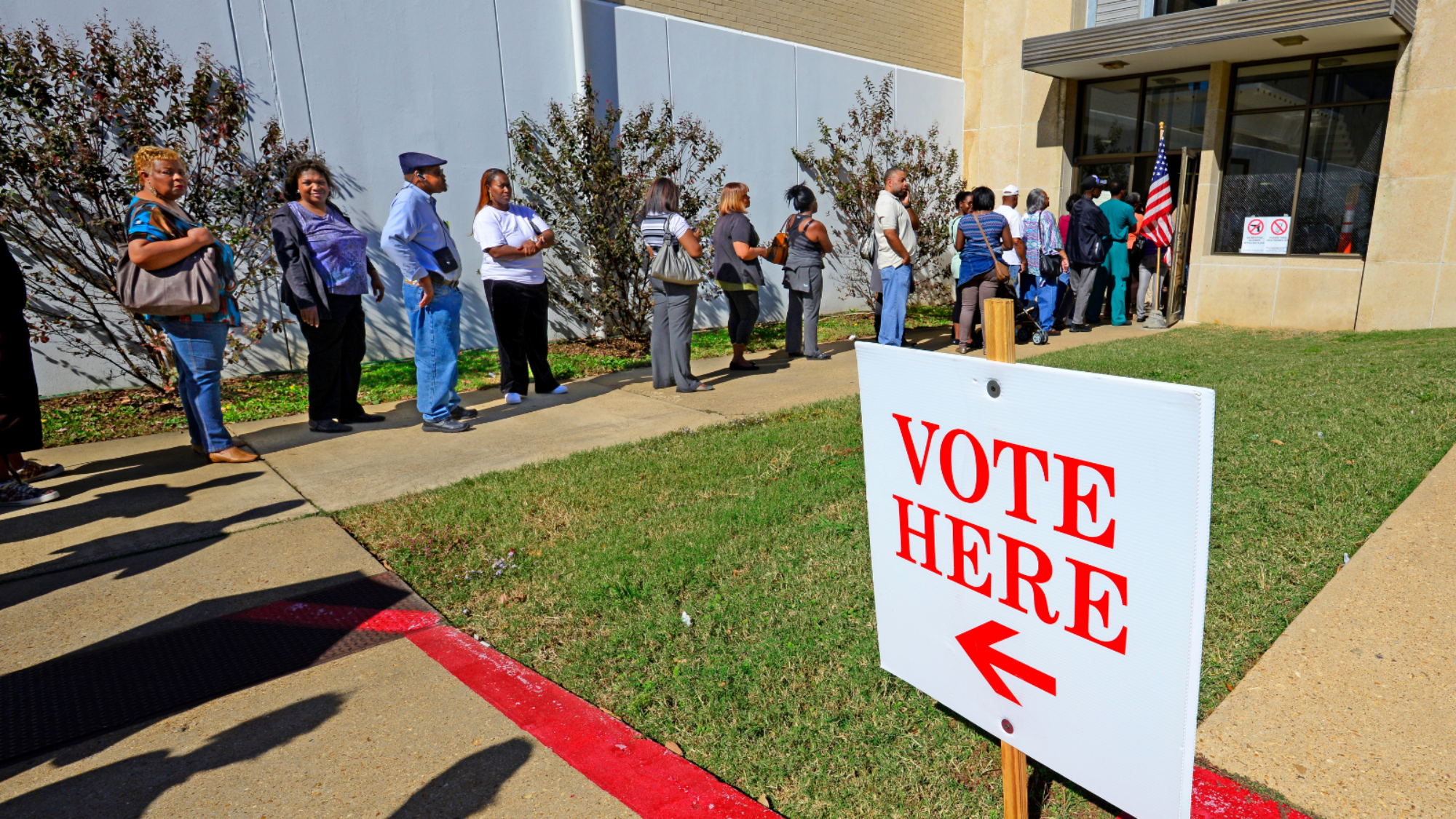 Mississippians in line to vote