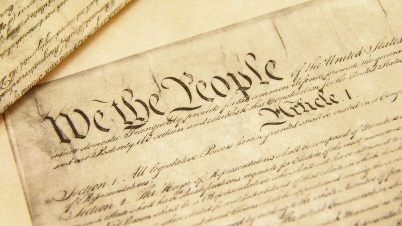 The opening of the U.S. Constitution