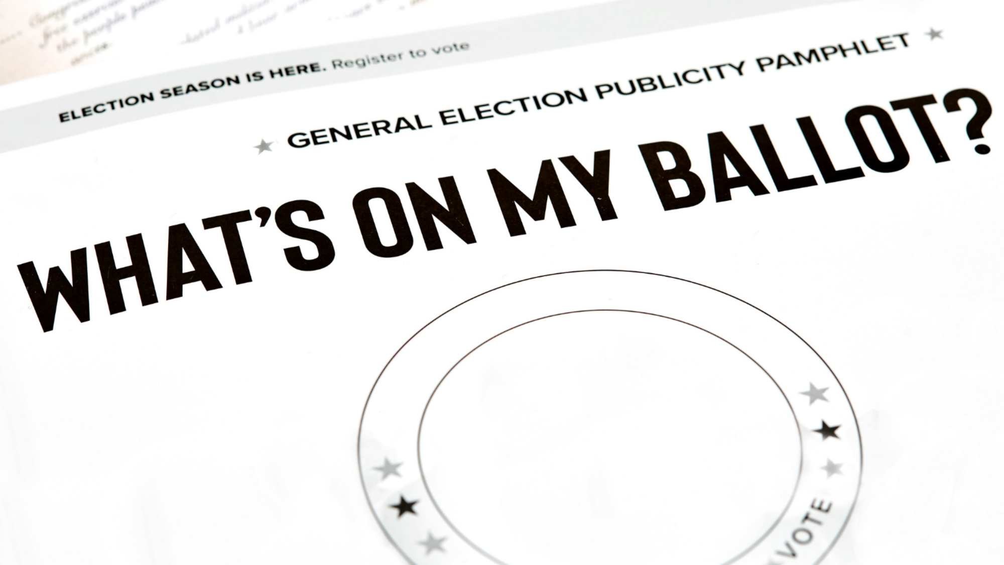 A generic election pamphlet