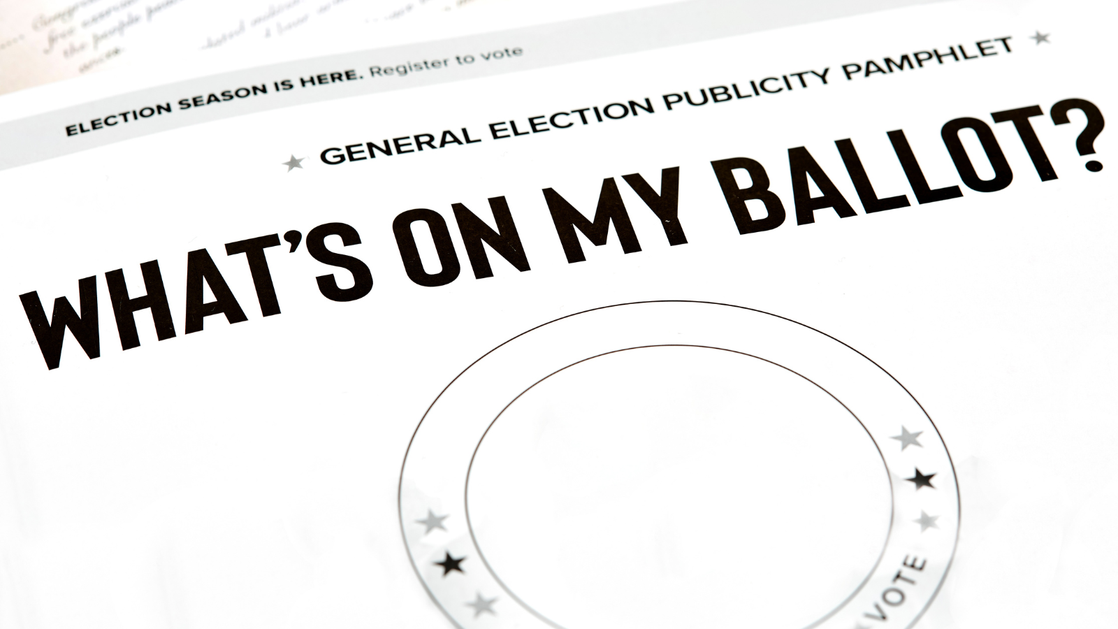 A generic election pamphlet