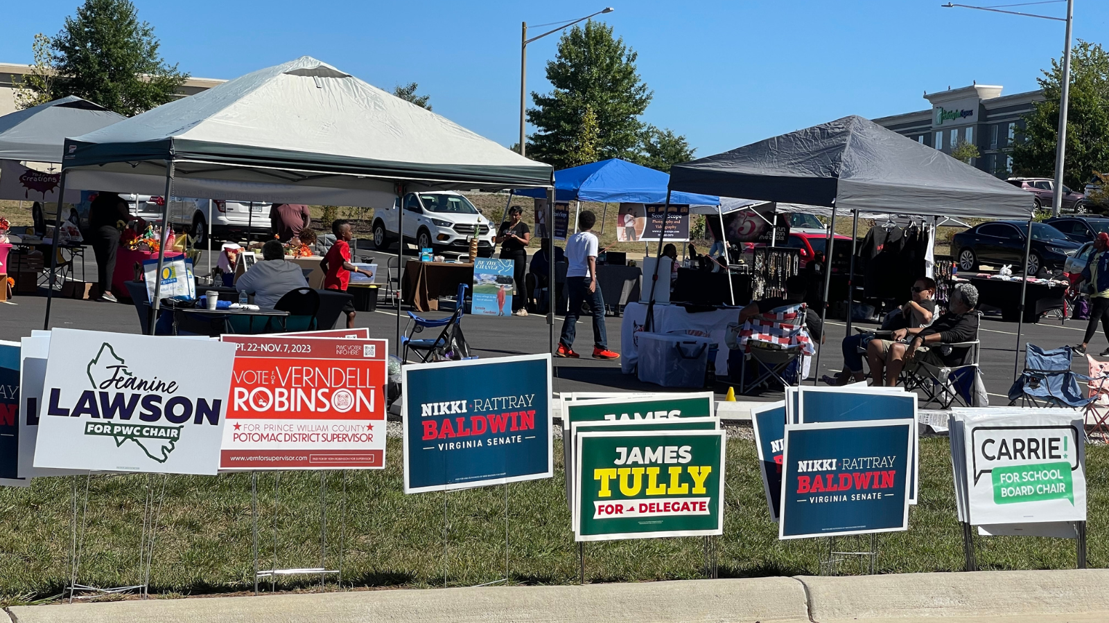 Election signs in 2024 in Virginia