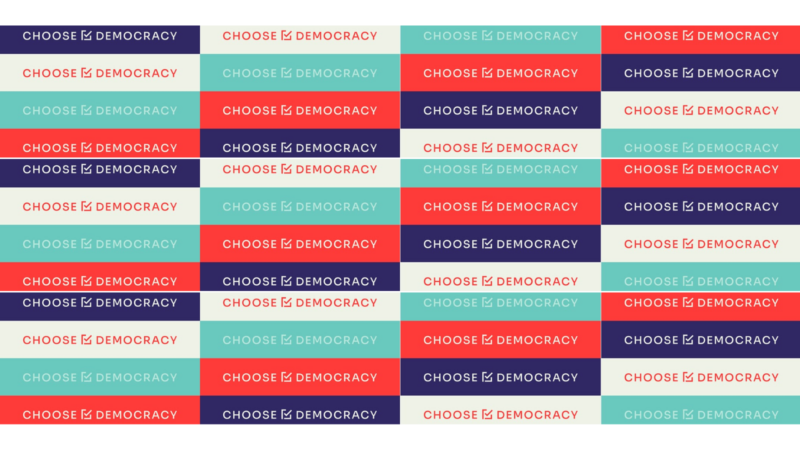 The Choose Democracy Logo