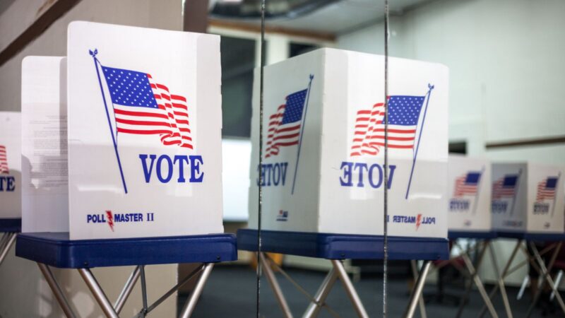 A voter privacy screen